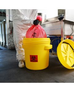 Biohazardous Overpacks with Screw-On Lid 166OP-BIO Eagle