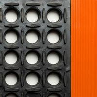 Safety Stance™ 549 Notrax workplace rubber matting Black/Orange