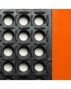 Safety Stance® 549 Notrax workplace rubber matting Black/Orange