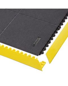Cushion Ease Solid™ ESD Nitrile FR 661 Notrax electro static discharge mats Black