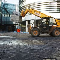 EuroMat® TTEM Checkers temporary ground protection mats Chevron/Chevron