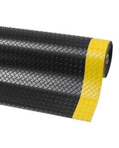 Diamond Plate Runner™ 4,7 mm 737 Notrax revêtement de sol Noir/Jaune