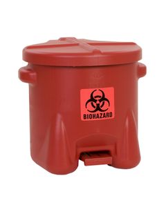 Biohazardous Poly Waste Cans 94BIO Eagle 37.9