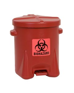 Biohazardous Poly Waste Cans 94BIO Eagle