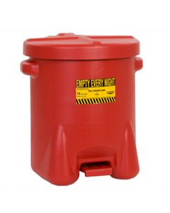 Poly Oily Waste Can 93FL Eagle 53 Red