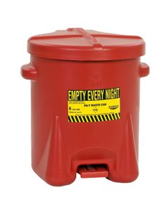 Poly Oily Waste Can 93FL Eagle 3.8 Red
