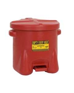 Poly Oily Waste Can 93FL Eagle Red