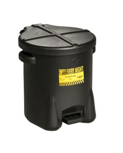 Poly Oily Waste Can 93FL Eagle 22.8 Black