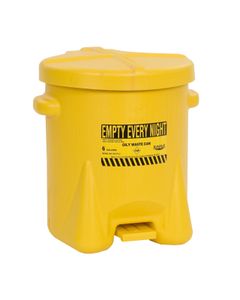 Poly Oily Waste Can 93FL Eagle 3.8 Yellow