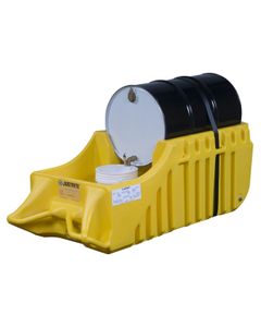 Carrinho de Contenção de Derrames EcoPolyBlend™ 2864 Justrite contenção de derrames Amarelo