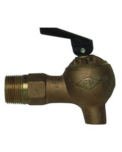 Safety Drum Faucets 0850 Justrite Brass 10.2cm x 8.9cm