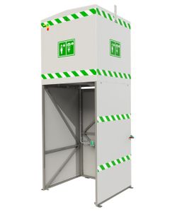 Jacketed and Insulated 1500L Tank Shower J14K1500 Hughes safety with