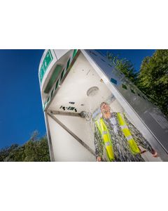 Jacketed and Insulated 1500L Tank Shower J1500 Hughes safety shower with tank