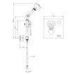 Product Image: Single and Double Nozzle Hand-Held Eye Face and Body Wash D5000 Hughes emergency eye wash Double Nozzle 36.5 x 18 x 20cm