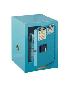 Sure-Grip® EX Countertop Safety Cabinets for Corrosives 89021-CT Justrite hazmat cabinet Blue