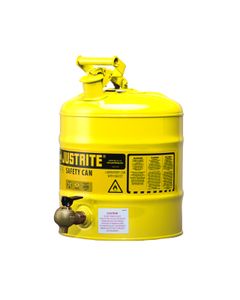 Safety Dispensing Cans 1500 Justrite safety cans Yellow
