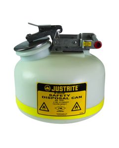 Liquid Disposal Safety Cans 1476 Justrite safety cans White