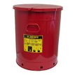 Product Image: Oily Waste Cans 900 Justrite flammable waste can Red 80 50.8cm x 53.3cm Hand Operated