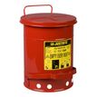 Product Image: Oily Waste Cans 900 Justrite flammable waste can Red 23 30.2cm x 40.3cm Foot Operated