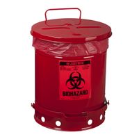 Biohazard Waste Cans 0593 Justrite Rood
