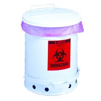Biohazard Waste Cans 0593 Justrite WH