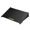 Product Image: Oprijrand voor 4 drums vierkante EcoPolyBlend™ lekkage opvangpallet 28688 Justrite lekkageopvang Zwart 124.5cm x 83.8cm