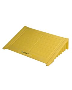 Oprijrand voor 4 drums vierkante EcoPolyBlend™ lekkage opvangpallet 28688 Justrite lekkageopvang Geel