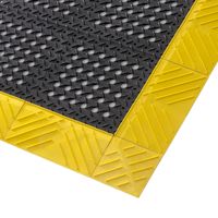 Diamond Flex-Lok™ Assembled 620 Notrax interlocking mats Black/Yellow