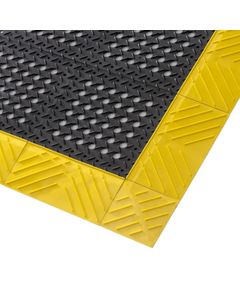 NOTRAX Large Drainage Hole Anti-Fatigue Mat Challenger™ 3X5 Black -  T25S0035BL 