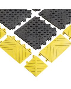 Diamond Flex Lok™ Solid 621 Notrax modulaire matten Zwart/geel