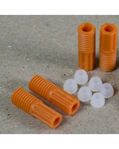 Raccordi di compressione per tubi EFTE per collettore HPLC Poly 2812 Justrite Arancione