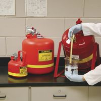 Bidon de sécurité Poly de Type I 1406 Justrite bidons de sécurité Rouge