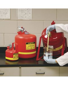 Type 1 Poly Safety Cans 1406 Justrite safety cans Red
