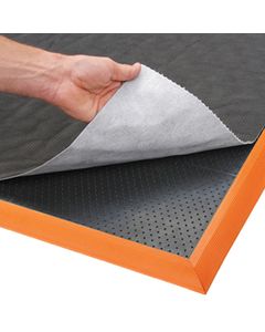 Sorb Stance™ 580 Notrax alfombra goma trabajo Negro/Naranja