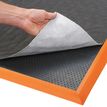 Product Image: Sorb Stance™ 580 Notrax workplace rubber matting Black/Orange 91cm x 163cm