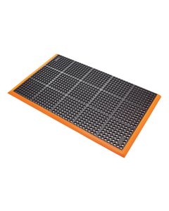 Safety Stance™ 549 Notrax workplace rubber matting Black/Orange