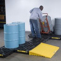 Companion Ramp 28650 Justrite spill containment Black