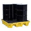 Product Image: Palettes de rétention de fuites EcoPolyBlend™ 2800 Justrite rétention de fuites Avec drainage Jaune 124.5cm x 124.5cm