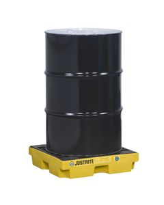 Centres d’accumulation EcoPolyBlend / 2860 Justrite revêtement de sol du carter d’huile strié Jaune