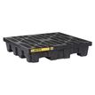 Product Image: EcoPolyBlend™ Spill Control Pallets 2800 Justrite spill containment Without Drain Black 124.5cm x 124.5cm