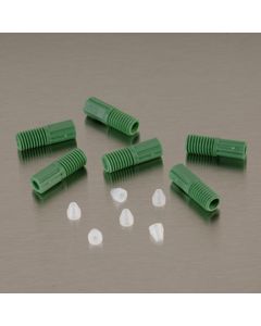 Raccordi di compressione per tubi EFTE per collettore HPLC Poly 2812 Justrite Verde