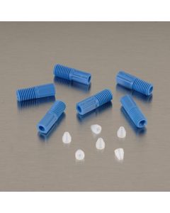 Raccordi di compressione per tubi EFTE per collettore HPLC Poly 2812 Justrite Blu