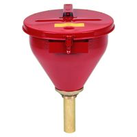 Safety Drum Funnels 0820 Justrite spill containment Red