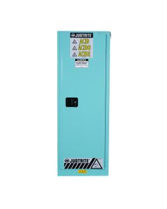 Slimline Sure-Grip® EX Safety Cabinets for Corrosives 89021-SL Justrite Blue