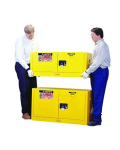 Armarios de seguridad Piggyback Sure-Grip® EX 89-PG Justrite armario de seguridad para líquidos inflamables Amarillo