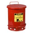 Product Image: Oily Waste Cans 900 Justrite flammable waste can Red 38 35.4cm x 46.4cm Foot Operated
