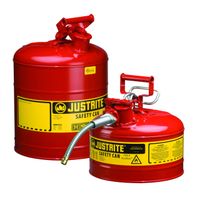 Type 1 Safety Cans 1001 Justrite safety cans Red Not Applied