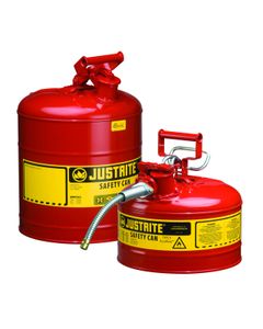 Type 1 Safety Cans 1001 Justrite safety cans Red Swinging Handle