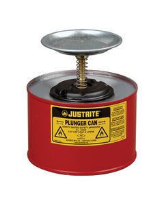 Safety Plunger Cans 1008 Justrite plunger can Red
