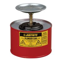 Safety Plunger Cans 1008 Justrite plunger can Red